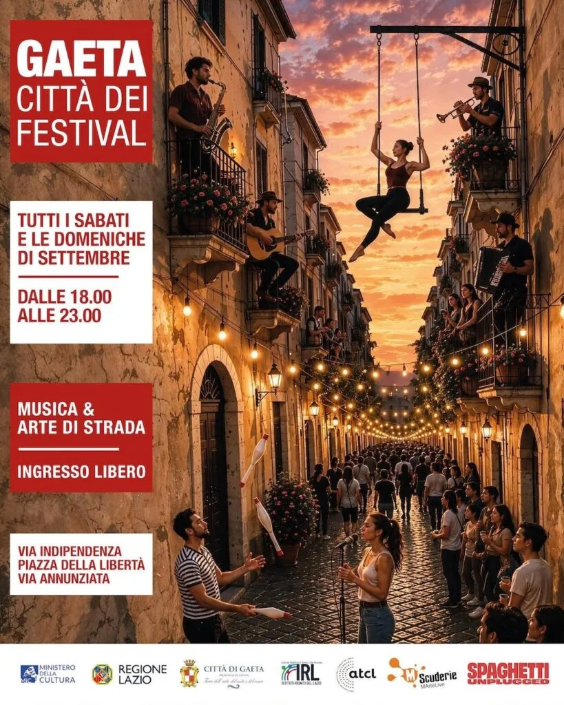 Locandina di Gaeta Città dei Festival settembre 2026