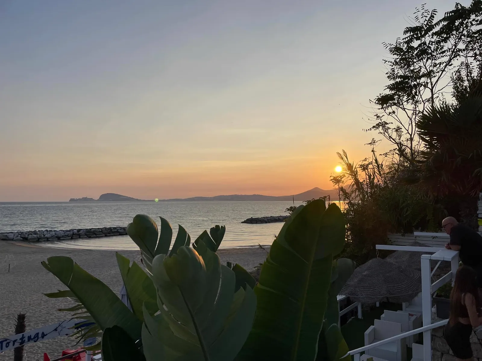 Tramonto sul mare nella vicina zona di Gianola
